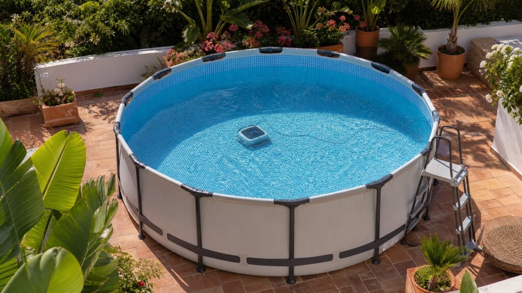 Robô limpa-fundos para piscinas pequenas, insufláveis e desmontáveis: qual escolher consoante m²
